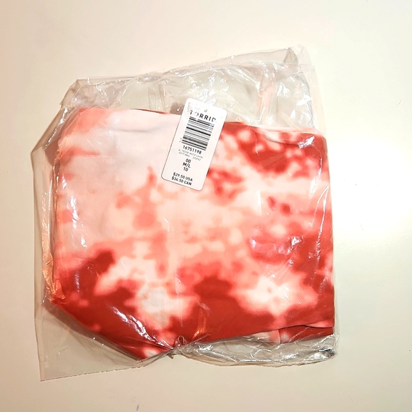 ❤️NWT VINTAGE TORRID TIE DYE CROP CAPRI SIGNATURE WAIST PREMIUM LEGGING - Picture 5 of 9